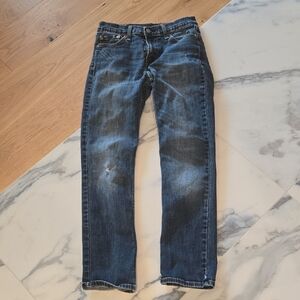 Levi's 511 Womens Straight Blue Jeans, W28 L30, GUC, Classic Look, Distressed